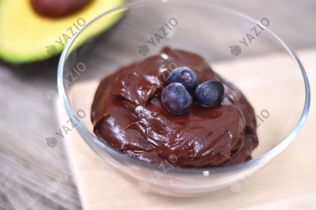 Mousse de chocolate e abacate