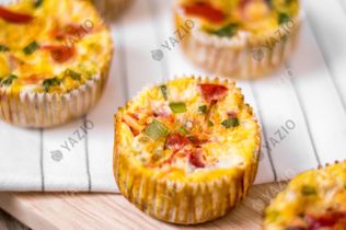 Muffins salés protéinés de petit déjeuner