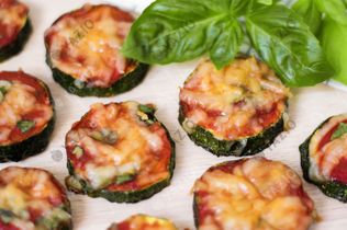 Mini pizzas de courgettes