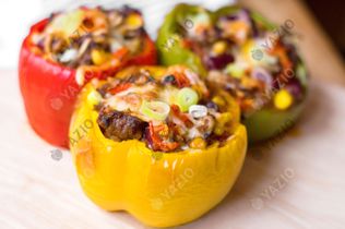 Pimientos rellenos de ternera