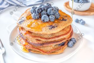 Oatmeal Blueberry Pancakes