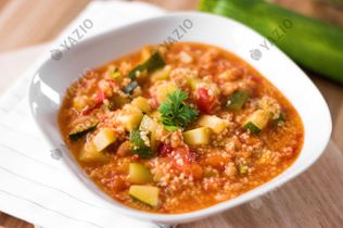 Couscous Soup with Zucchini