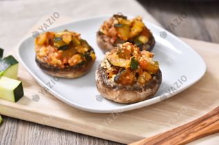 Vegetable-Stuffed Mushrooms