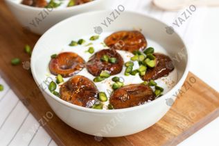 Karamellisierte Feigen auf Griechischem Joghurt