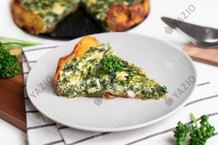 Tarta de ricotta y espinacas con patatas