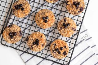 Muffins de arándanos de desayuno