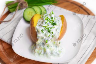Boiled Potatoes with Herb Yogurt