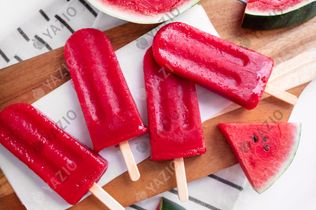 Wassermelonen-Erdbeer-Eis