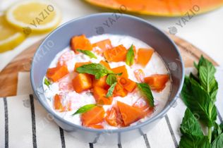 Cottage cheese à la papaye