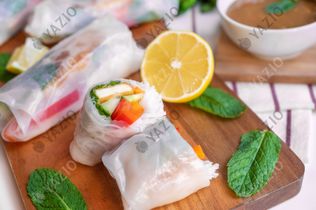 Sommerrollen mit knusprigem Tofu