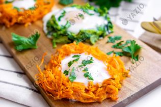 Ninhos de vegetais e ovos