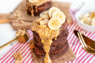 Tortitas de chocolate y cacahuete