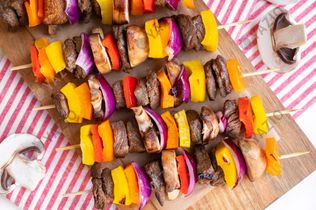 Brochettes de steak