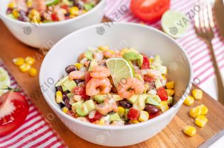 Insalata di avocado e gamberetti