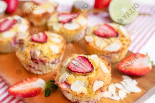 Erdbeer-Rhabarber-Muffins