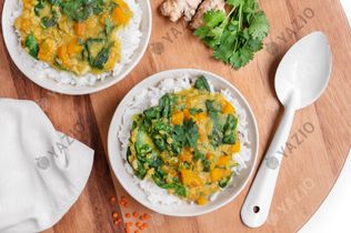 Dal de lentejas con arroz