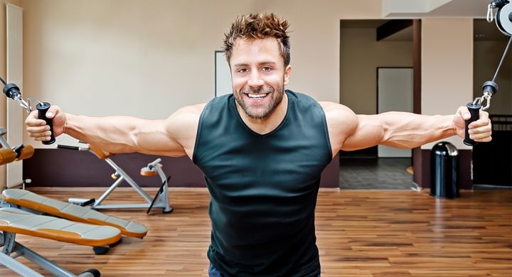 Grelles Licht soll den Trainings-Effekt beim Fitness-Training steigern.