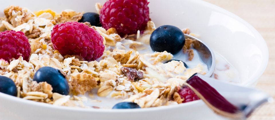 Muesli, flocons d'avoine et céréales