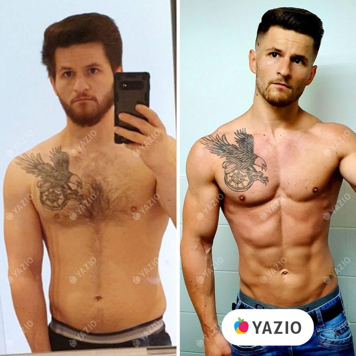 Florian lost 15 lb with Yazio