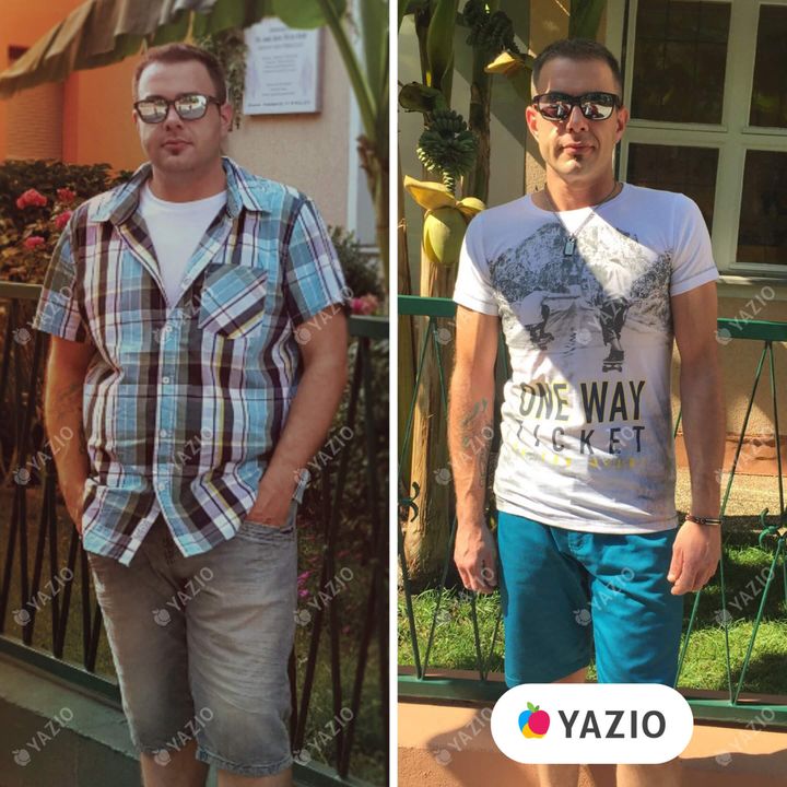 Sebastian hat 30 kg mit Yazio abgenommen