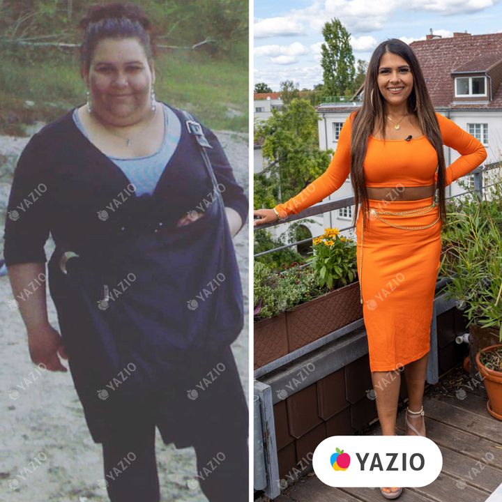 Julia hat 70 kg mit Yazio abgenommen