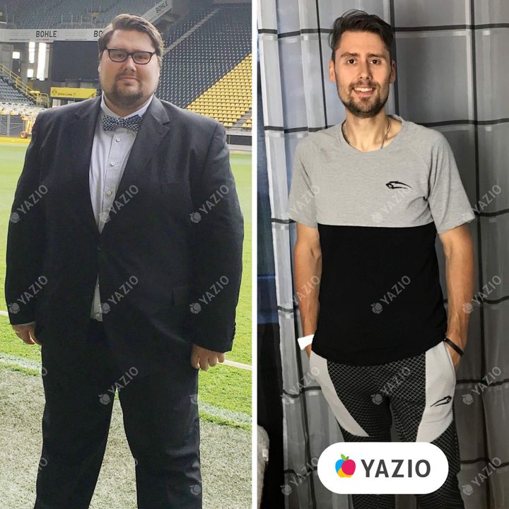 Christoph ha perdido 86 kg con Yazio