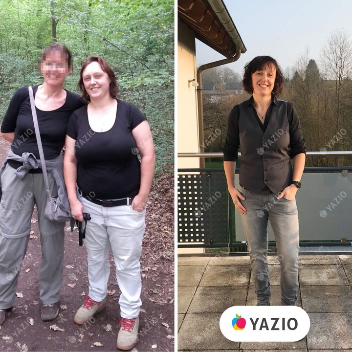 Michaela hat 38 kg mit Yazio abgenommen