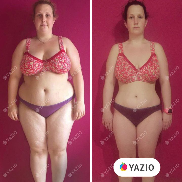 Larissa hat 28 kg mit Yazio abgenommen