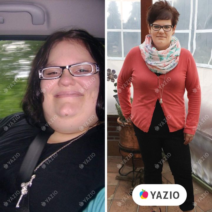 Monique hat 73 kg mit Yazio abgenommen