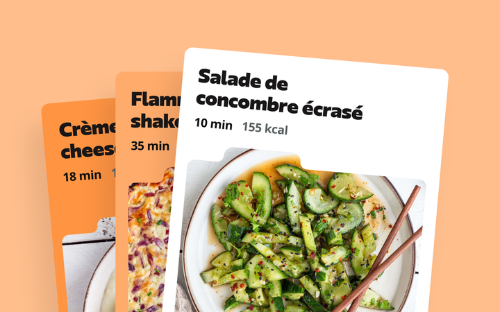 Des milliers de recettes équilibrées