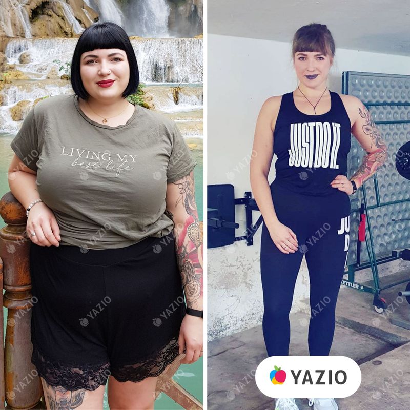 Samantha hat 48 kg mit Yazio abgenommen