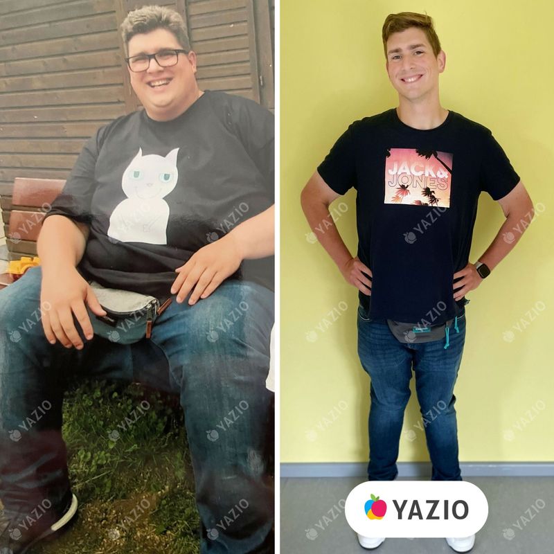 Dominik a perdu 107 kg avec Yazio