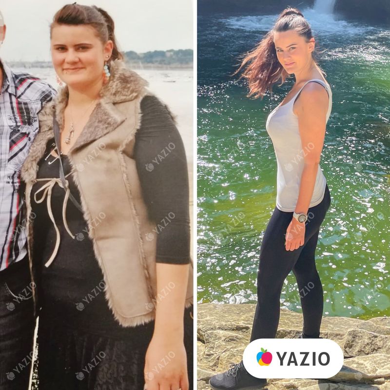 Nadine hat 26 kg mit Yazio abgenommen