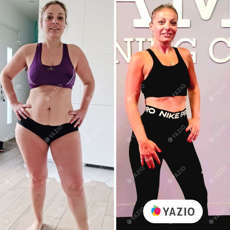 Alexandra lost 57 lb with Yazio