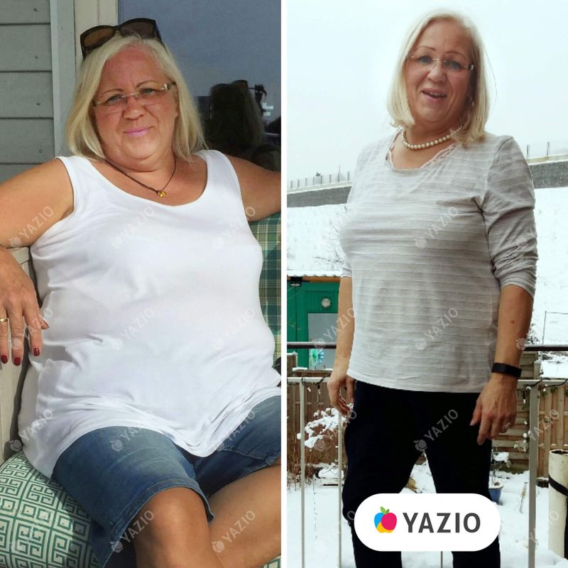 Sabine hat 26 kg mit Yazio abgenommen