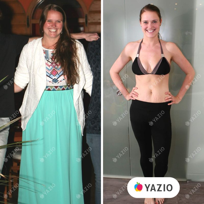 Rebecca hat 45 kg mit Yazio abgenommen