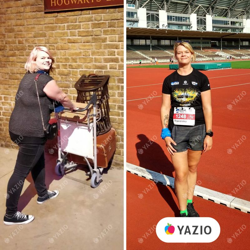 Franziska hat 40 kg mit Yazio abgenommen