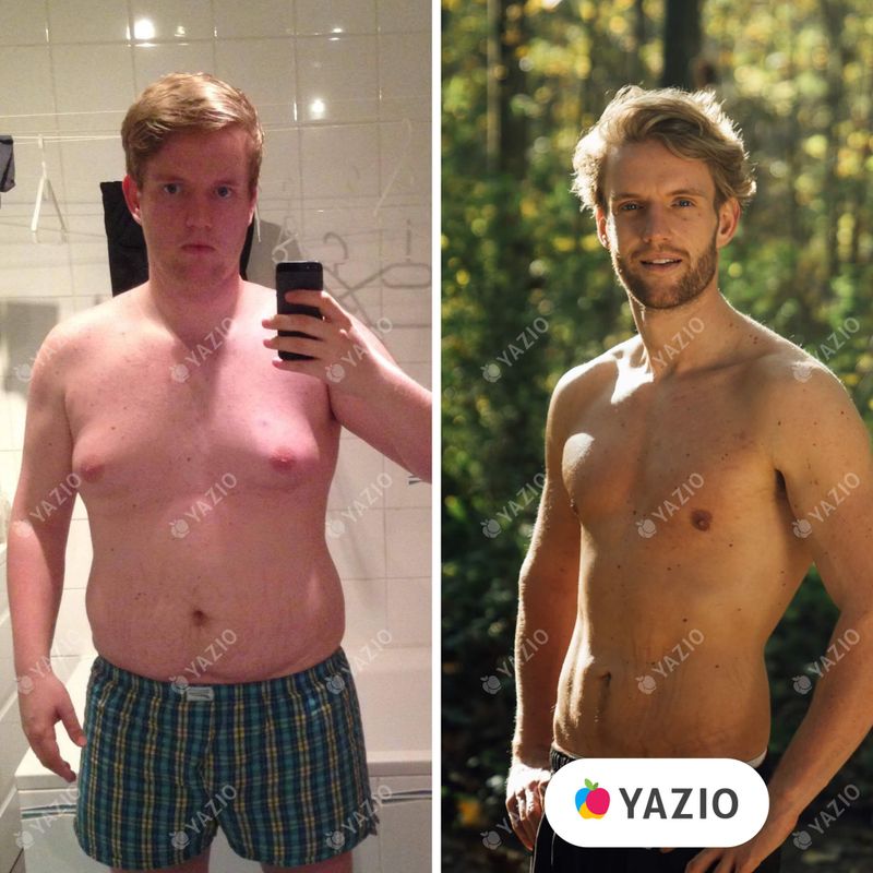 Dennis lost 110 lb with Yazio