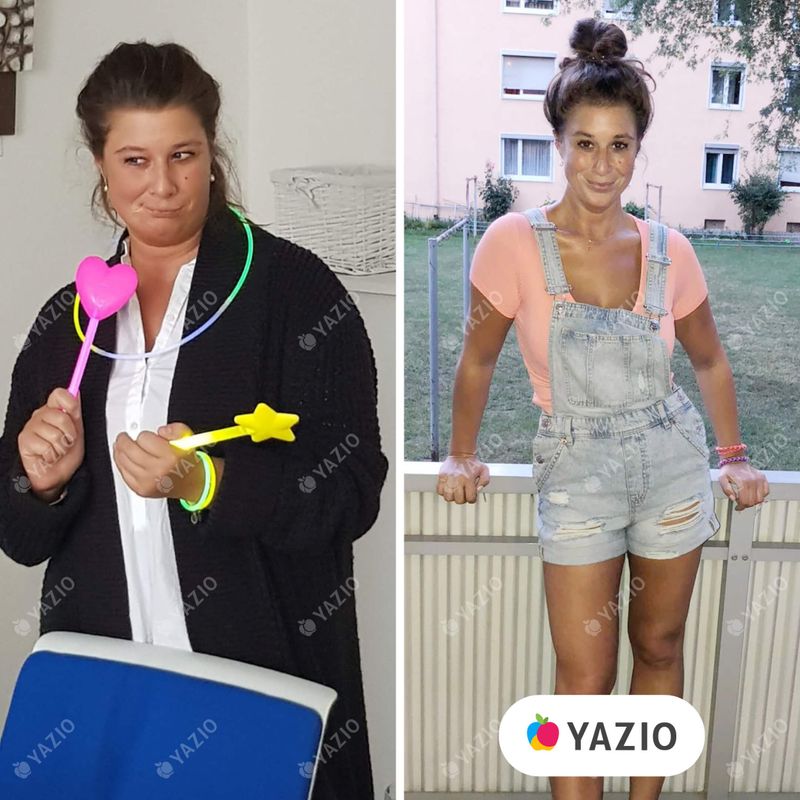 Susanne lost 53 lb with Yazio