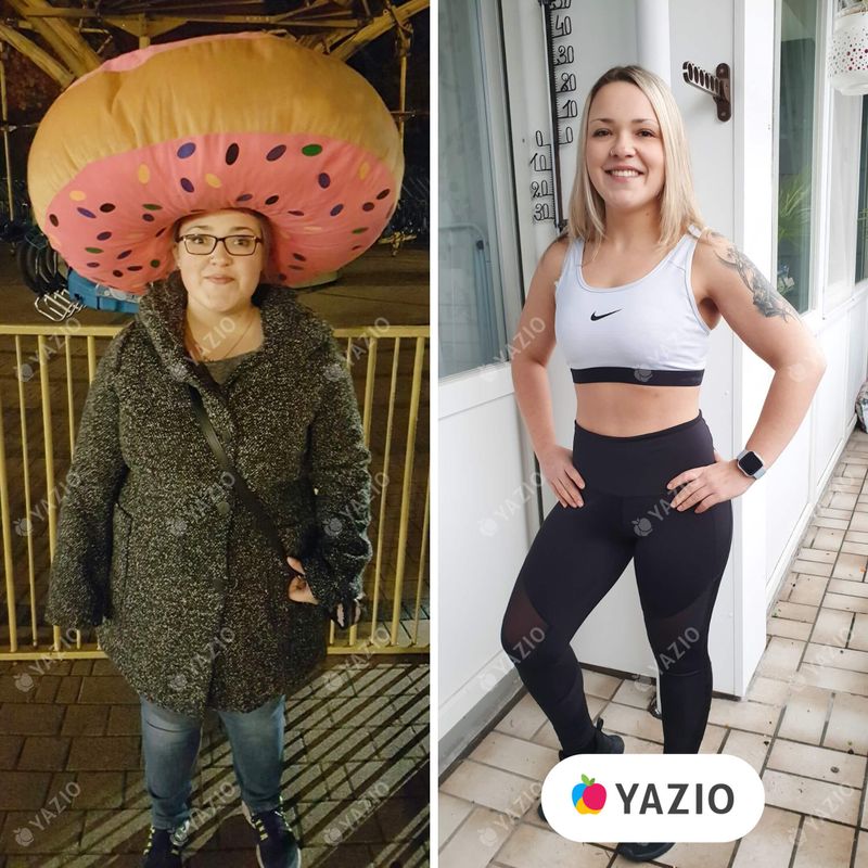 Naiomi ha perdido 35 kg con Yazio
