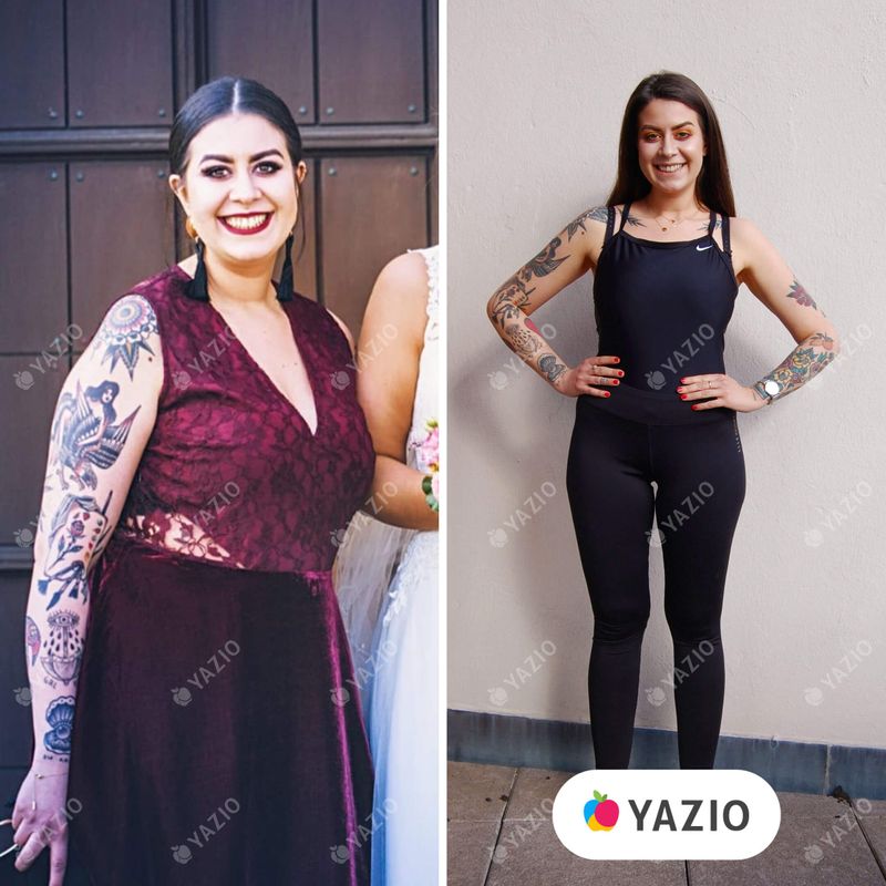 Renata lost 57 lb with Yazio