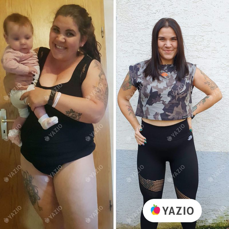 Mara lost 77 lb with Yazio