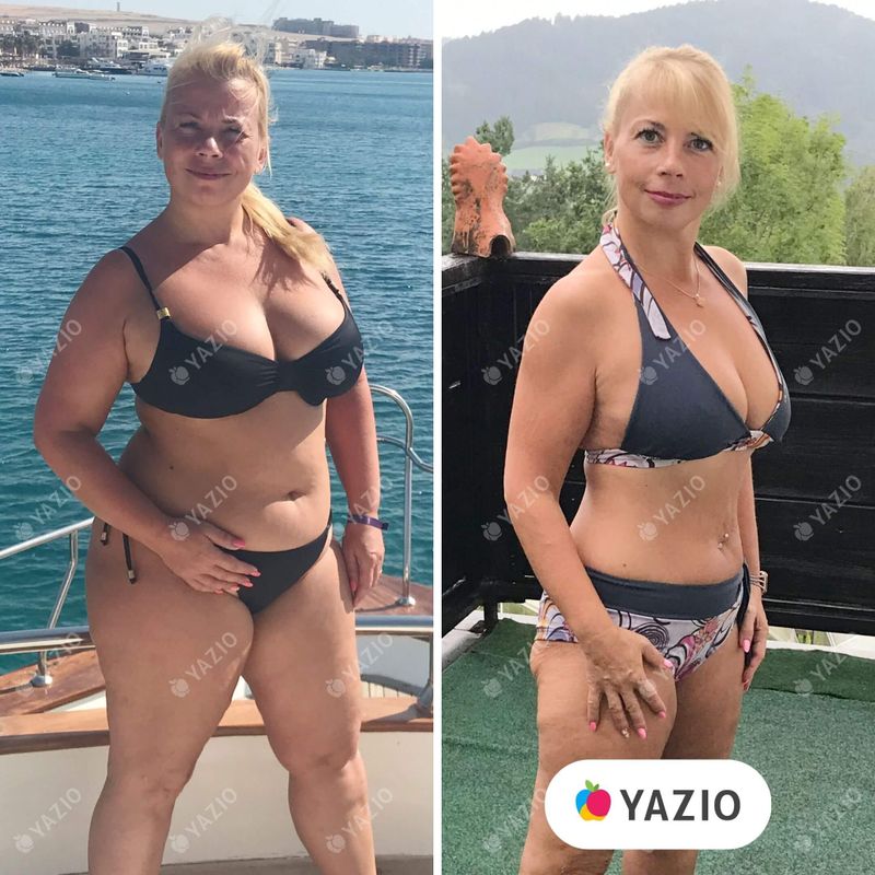 Petra perdeu 21 kg com o Yazio